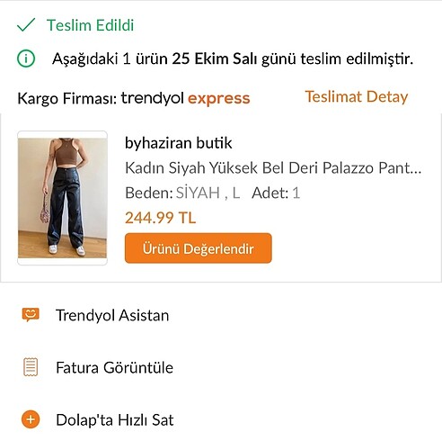 Trendyol & Milla Deri Pantalon