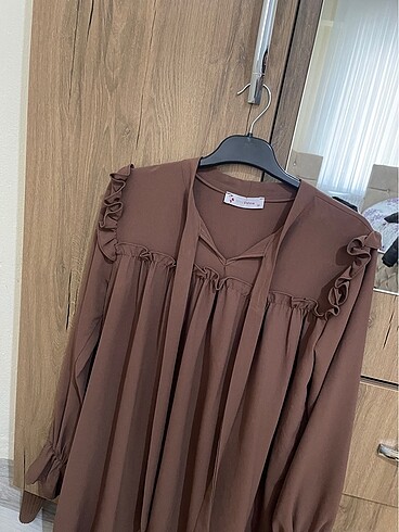 Kahverengi tunik m beden