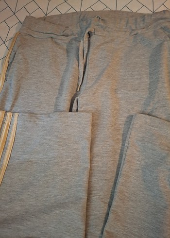 Gri Eşofman Altı Fermuarlı - Görsel 3