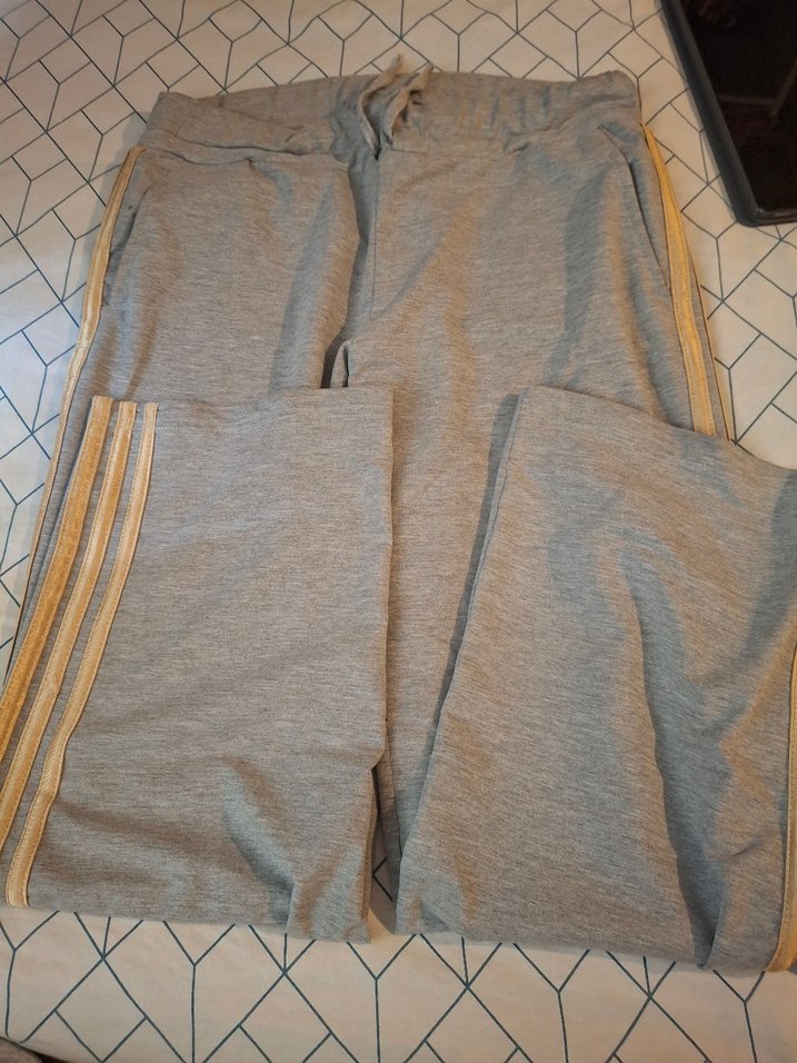 Gri Eşofman Altı Fermuarlı - Görsel 2