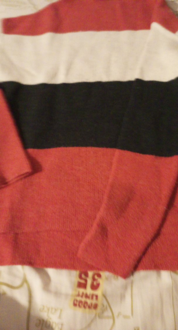 Kadın Kırmızı Oversize Triko Kazak - Görsel 5