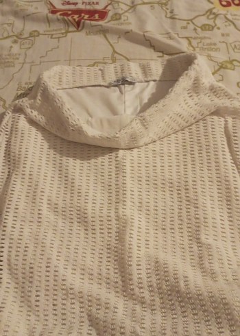 Beyaz Pilili Kadın Uzun Etek - Görsel 5