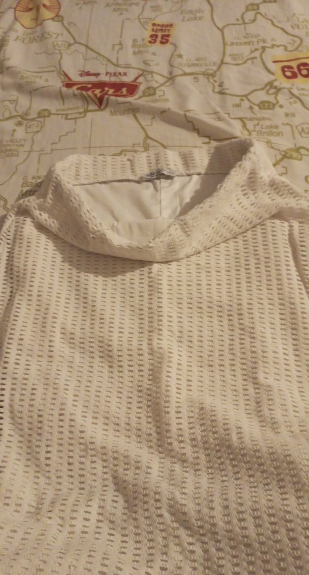 Beyaz Pilili Kadın Uzun Etek - Görsel 5