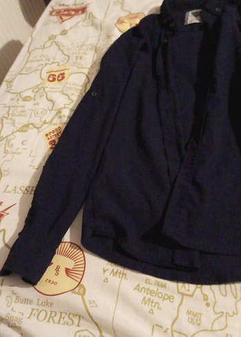 lacivert gömlek - Görsel 4