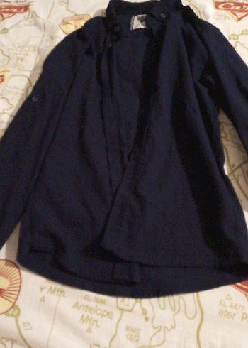 lacivert gömlek - Görsel 2