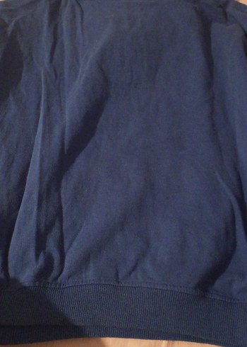 Kadın Mavi Kapüşonlu Sweatshirt - Görsel 5