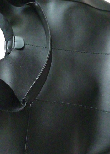 Siyah Deri Kadın Çanta - Görsel 12