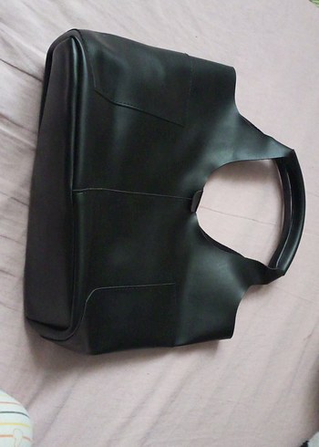 Siyah Deri Kadın Çanta - Görsel 2