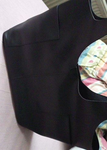 Siyah Deri Kadın Çanta - Görsel 6