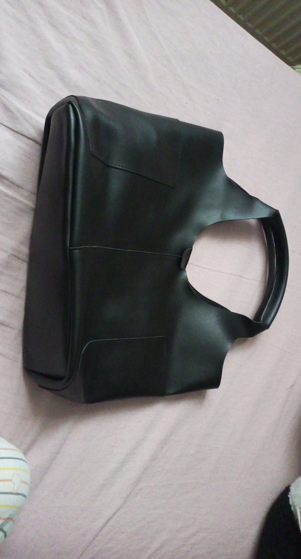 Siyah Deri Kadın Çanta - Görsel 3