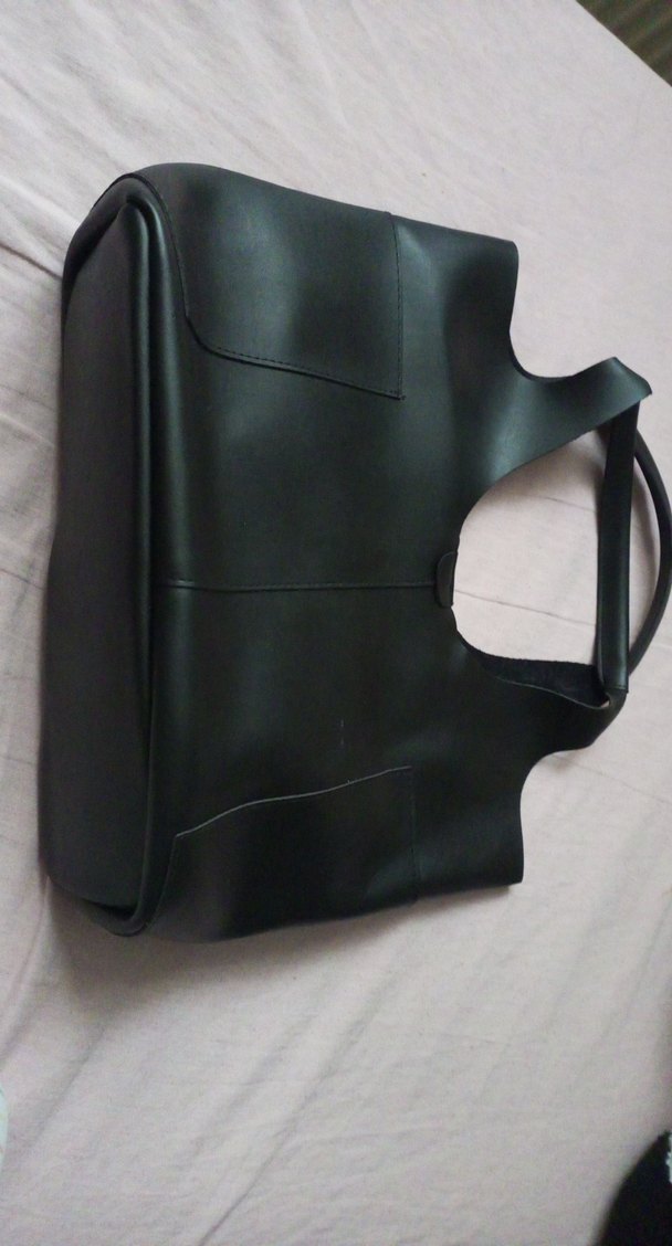 Siyah Deri Kadın Çanta - Görsel 5