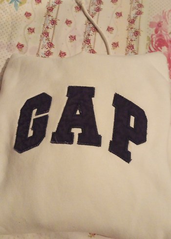 GAP Kadın Beyaz Kapüşonlu Sweatshirt - Görsel 10