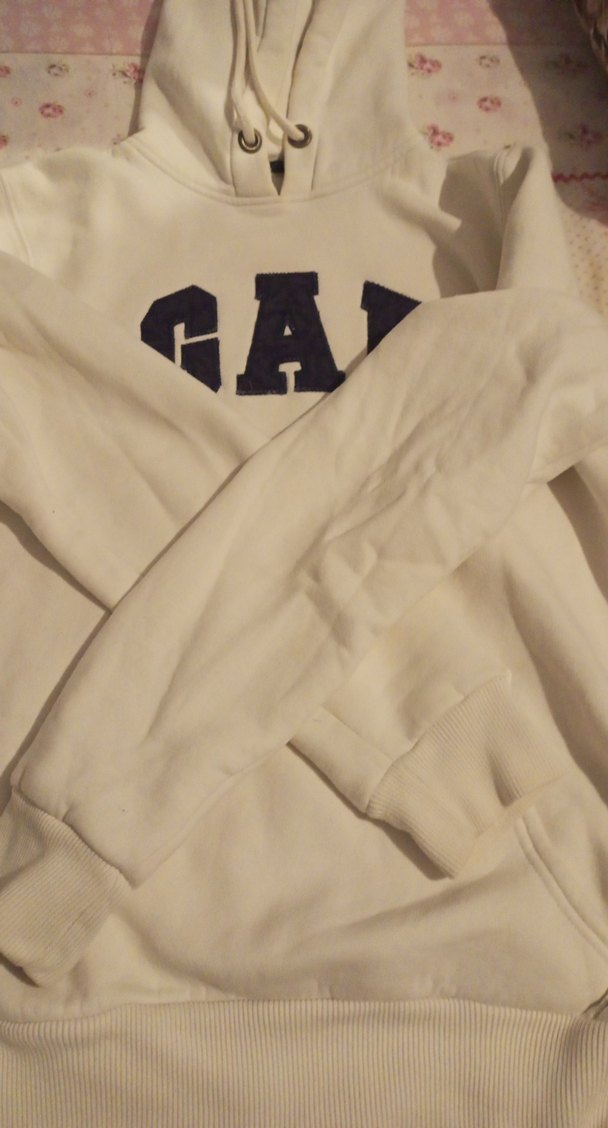 GAP Kadın Beyaz Kapüşonlu Sweatshirt - Görsel 3