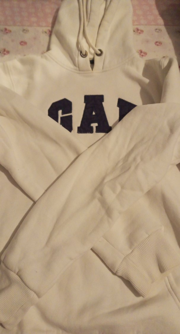 GAP Kadın Beyaz Kapüşonlu Sweatshirt - Görsel 4