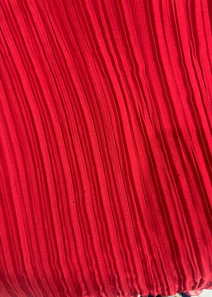 KIRMIZI DAVET ELBİSESİ ŞAL HEDİYELİ. - Görsel 5