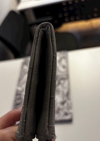Pierre Cardin Siyah Deri Kendinden Desenli Kadın Cüzdanı