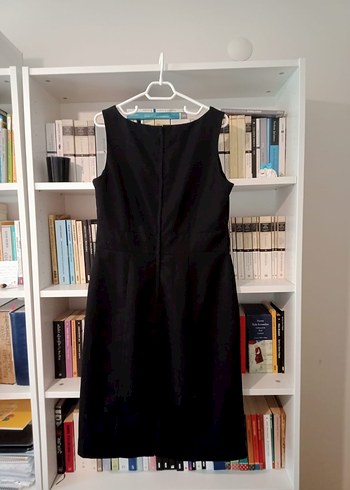 Siyah Midi Elbise - Görsel 5