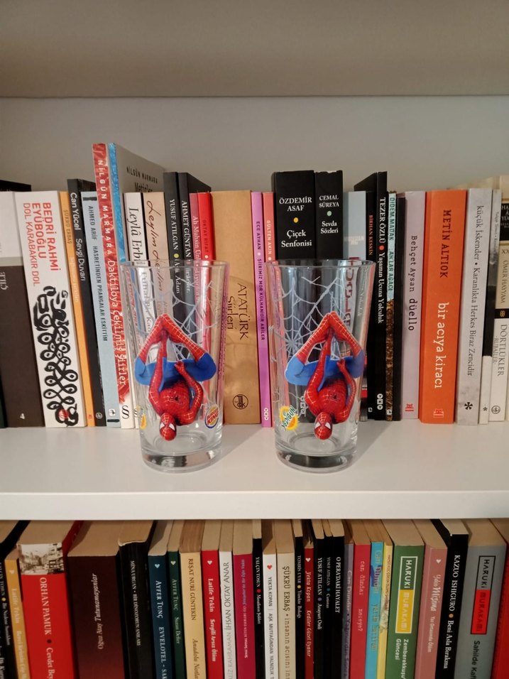 Renkli Örümcek Adam Figürlü Bardak - Görsel 2