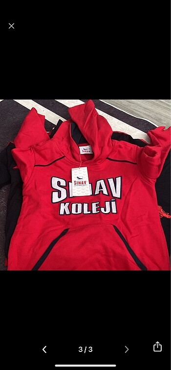 7 Yaş Beden Sınav koleji sweatshirt