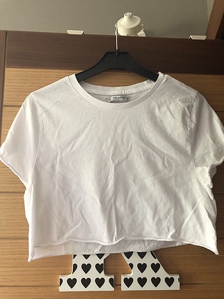 Pull and Bear Beyaz tshirt