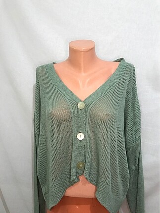 Mint yeşili hırka