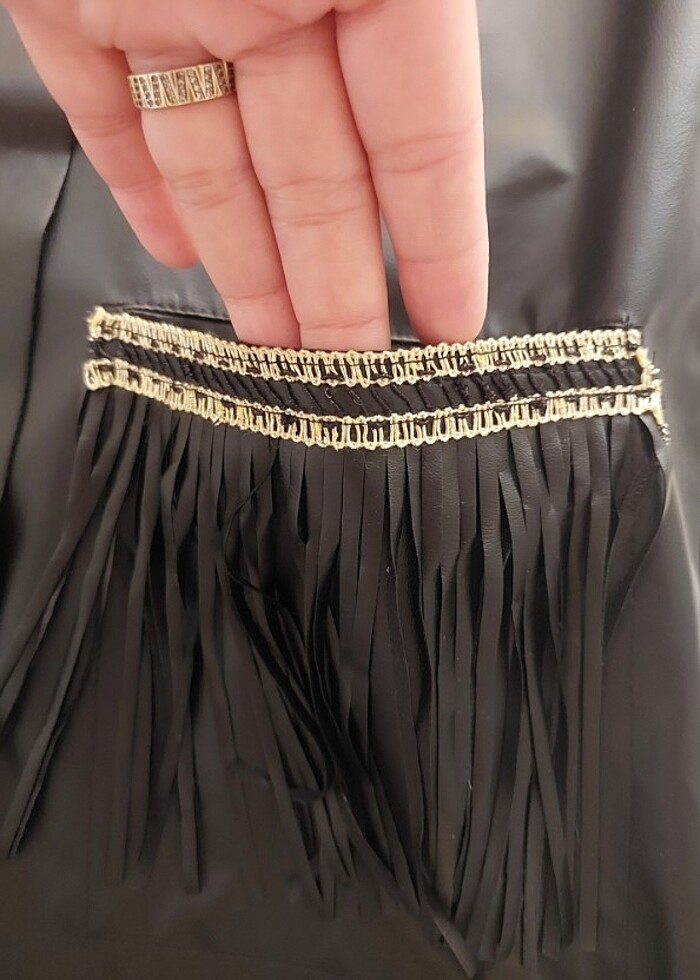 Bayan şu i deri yelek  - Görsel 2