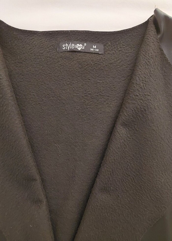 Bayan şu i deri yelek  - Görsel 4