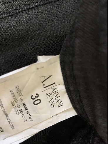 30 Beden siyah Renk Kot pantolon Armani