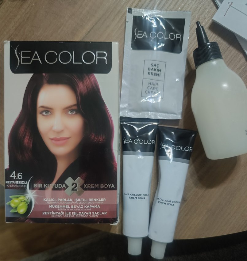 Sea Color Kestane Kızıl Saç Boyası 4.6 - Görsel 2