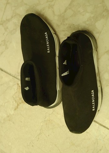  Siyah Balenciaga Erkek Spor Bot