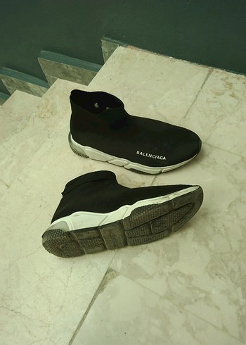 38 Beden siyah Renk Siyah Balenciaga Erkek Spor Bot