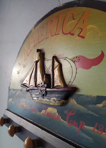 country courney VİNTAGE ahşap askılık - Görsel 2