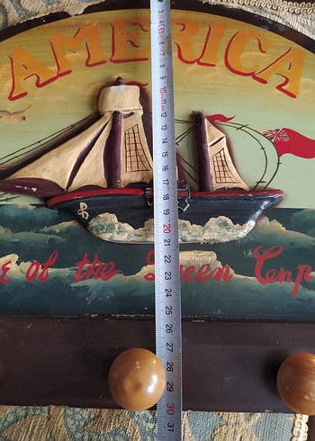 country courney VİNTAGE ahşap askılık - Görsel 4