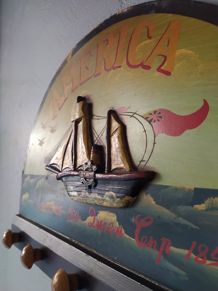 country courney VİNTAGE ahşap askılık - Görsel 2