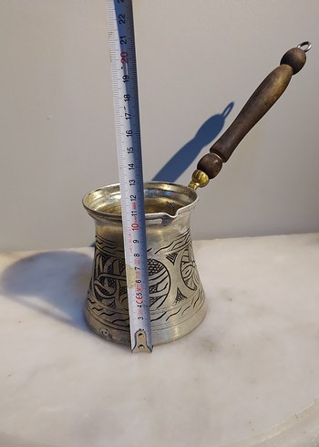 Bakır Cezve sedef kaplama - Görsel 4