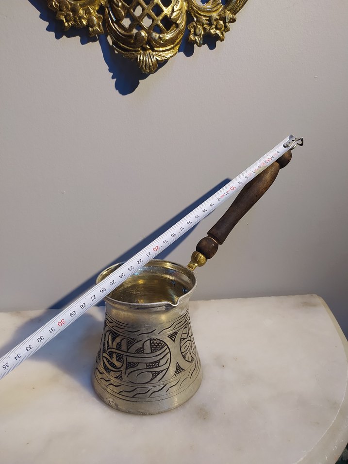 Bakır Cezve sedef kaplama - Görsel 5