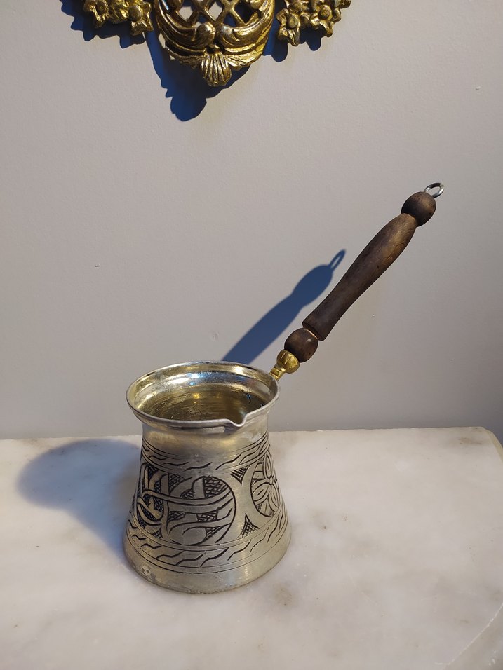 Bakır Cezve sedef kaplama - Görsel 2