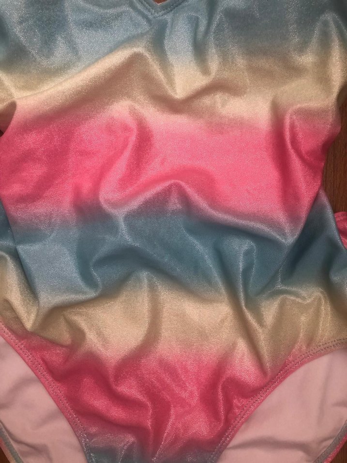 Pastel Çok Renkli Bağcıklı Kız Mayo - Görsel 5