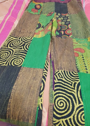 Kadın Çok Renkli Bohem Uzun Tulum - Görsel 4