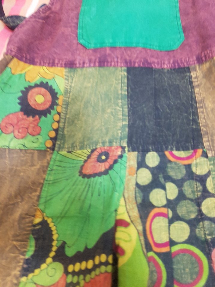 Kadın Çok Renkli Bohem Uzun Tulum - Görsel 5