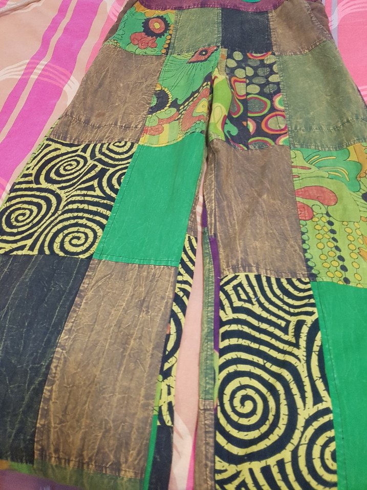 Kadın Çok Renkli Bohem Uzun Tulum - Görsel 4