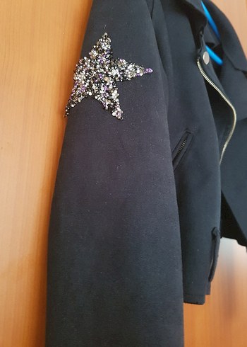 Kadın Siyah Süet Kısa Deri Ceket - Görsel 4