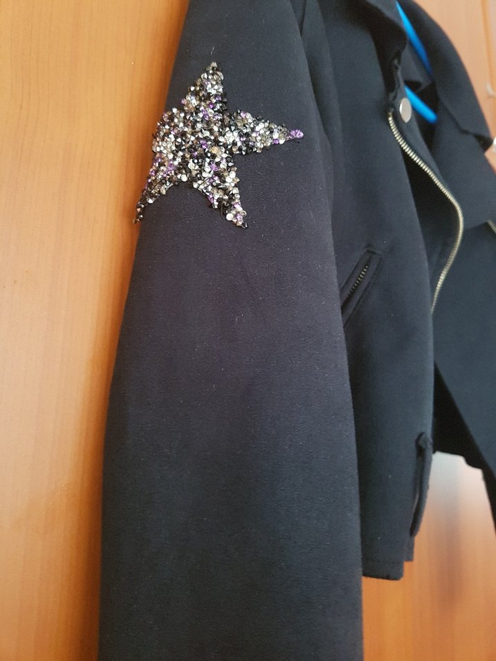 Kadın Siyah Süet Kısa Deri Ceket - Görsel 4