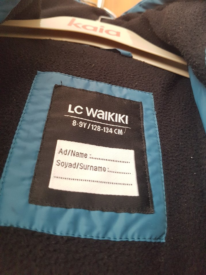 Mavi Kapüşonlu Erkek Çocuk Mont - Görsel 5