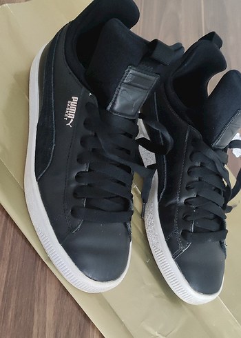 Puma Siyah Deri Sneaker
