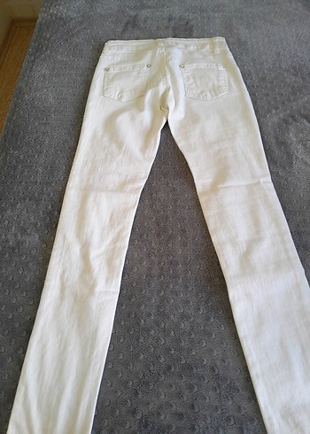 Diğer Beyaz Kadın Denim Midi Boy Jean