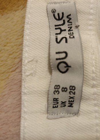 38 Beden Beyaz Midi Regular Fit Kadın Jean