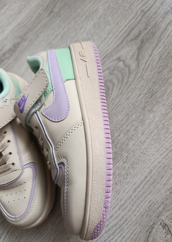 34 no Çocuk Beyaz Sneaker Velcro - Görsel 2