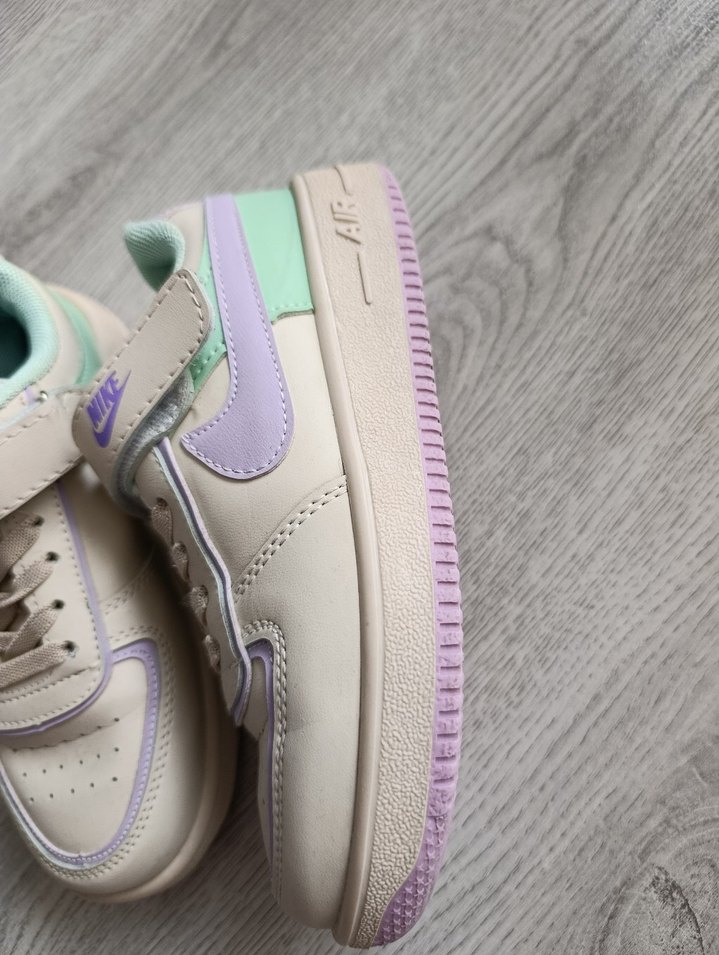 34 no Çocuk Beyaz Sneaker Velcro - Görsel 2