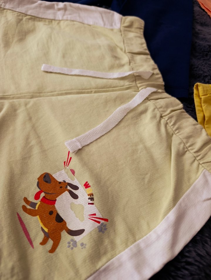 Kızlar için Çok Renkli Pamuklu Rahat Şortlar
8/10 yaş - Görsel 3